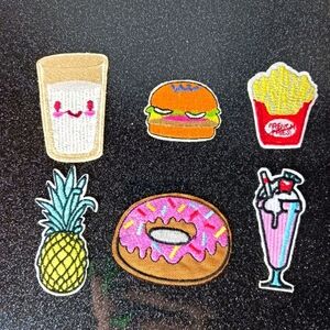 Set of 6 Food Patches.